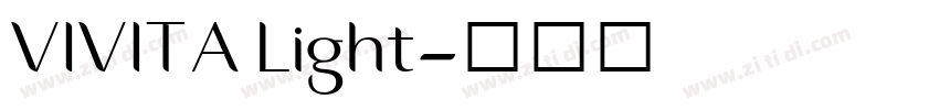 VIVITA Light字体转换